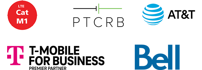 CatM1, PTCRB, AT&T, T-Mobile, Bell.